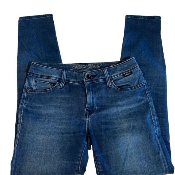 Mari Gold Women's Adrianna Mid Rise Skinny Jeans Size 25 - Picture 4 of 12